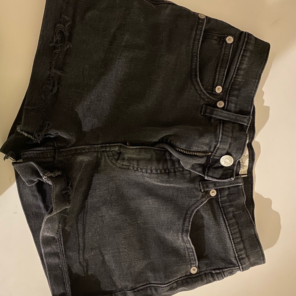 Madewell Black Denim Shorts